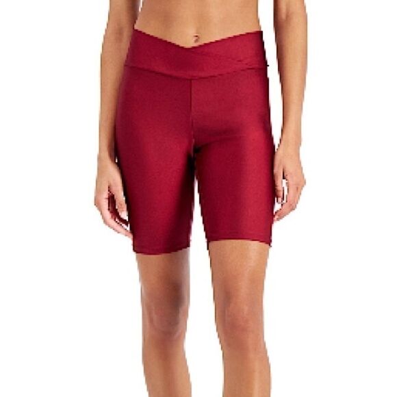 New Jenni Womens On Repeat Bike Shorts,Deep red medium - Picture 2 of 4